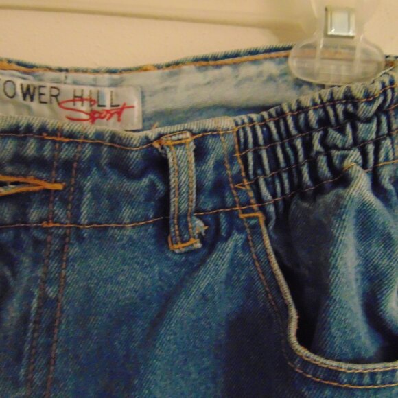 Vintage Tower Hill Sport Blue Denim Shorts, Size 8 - Picture 10 of 10